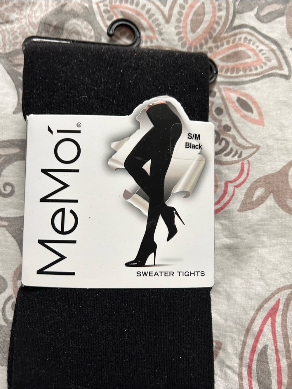 MeMoi Sweater Knit + Control Top Tights Bundle Black Navy Brown Grey S/M New
